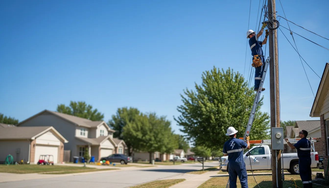 Residential electrician providing installation services in Jefferson, ME